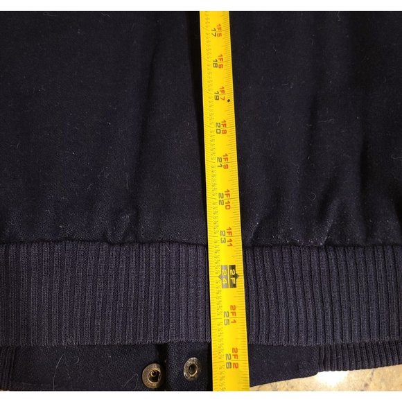 MEMBERS ONLY Lined Wool Jacket SIZE 40 Blue Vintage Zip Front - Picture 9 of 12